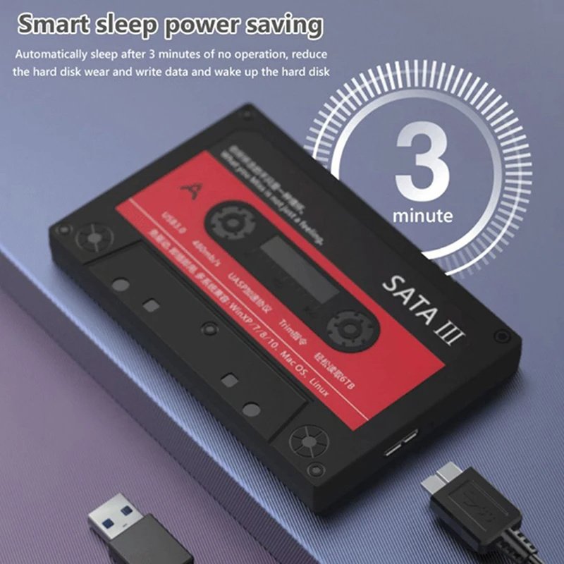 S2512U3-25quot-Externes-Festplattengehaumluse-USB-30-SATA-5Gbps-Festplattengehaumluse-fuumlr-PCNoteb-2001607-2